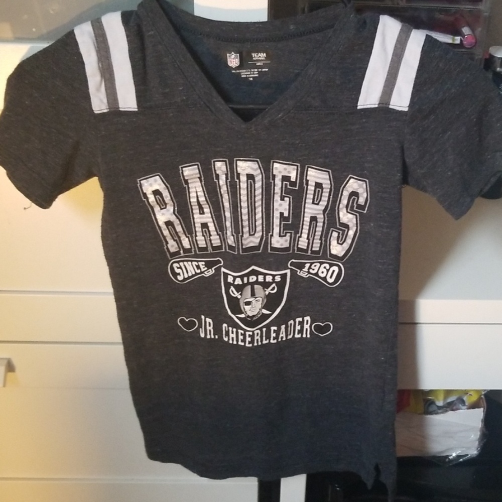 Kids junior cheerleader Raiders shirt